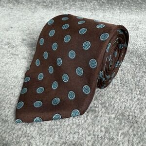 Vintage Johnny Carson Tie Men's Italian Silk Geometric‎ 57" USA Made